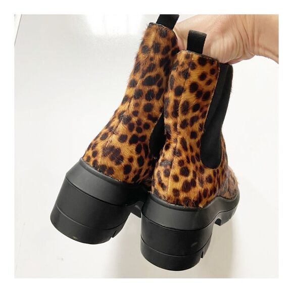 Stuart Weitzman Norah Leopard Pony Hair Boots size EU36.5 US6 - Picture 7 of 12